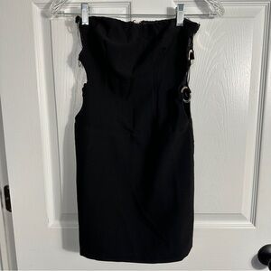 Princess Polly size 2 strapless minidress, open sides w/metal rings, whimsigoth